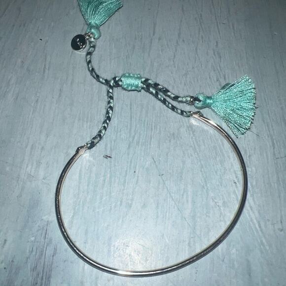 Stella & Dot Fete Gold/blue/aqua Bracelet -So Cute! - Picture 5 of 7